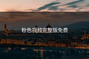 粉色视频完整版免费